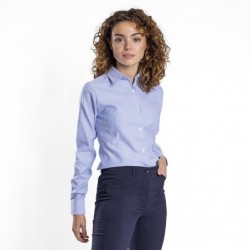 Women's Long Sleeve Oxford...